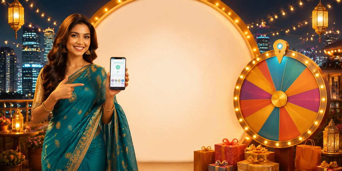 Slot machine action with vibrant lights in India